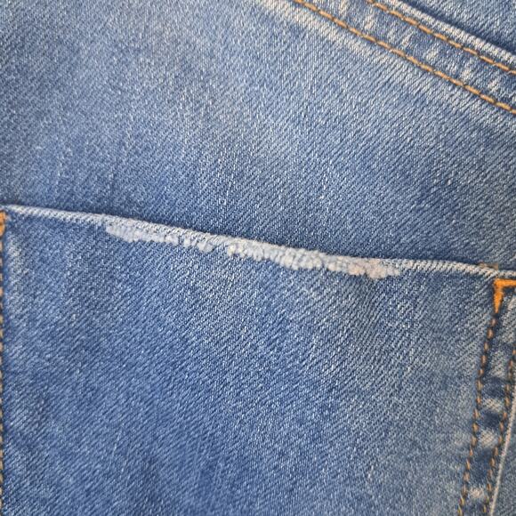 Roxy The Sun Shines Denim High Rise Button Womens Shorts Size 27 Cut off Raw Hem - Picture 6 of 10